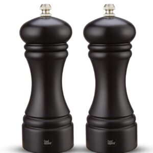 זוג מטחנות מלח\פלפל עץ אלון שחור