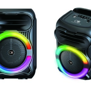 רמקול בלוטוס נייד עם תאורת לד צבעונית