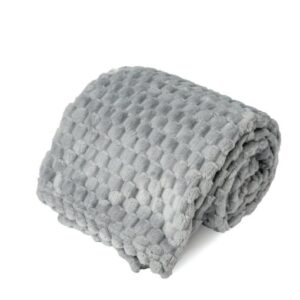 שמיכת יחיד ז'אקארד קוביות