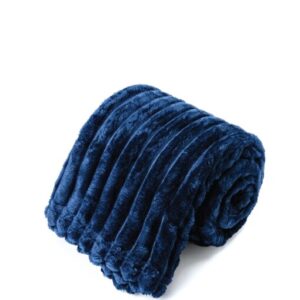 שמיכת יחיד פלאנל פסים יוקרתית