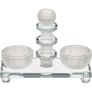 מלחיית קריסטל מהודרת עם בסיס 13 ס"מ