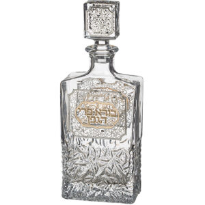 בקבוק קריסטל ליין עם פלקטה מהודרת 24 ס"מ