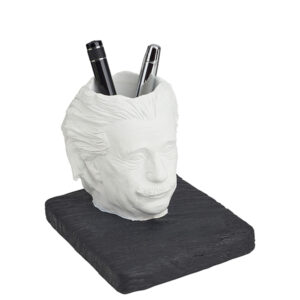 מעמד מהודר "איינשטיין" כוס לעטים בצורת ראש