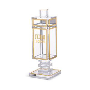 כלי לגפרורים אקריליק זהב כולל נייר לטש