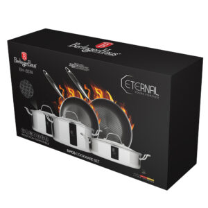 סט סירים ומחבתות נירוסטה היברידי Eternal