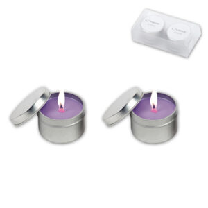 זוג נרות ריחניים בקופסת מפח – סנדאי