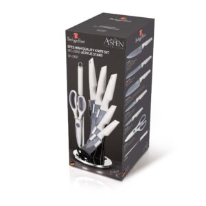 סט 7 סכינים + מעמד 8 חלקים